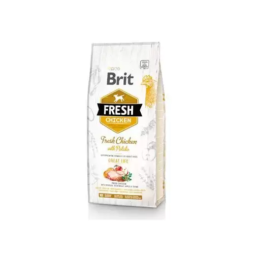 Brit Fresh Dog Chicken & Potato Adult Great Life 12kg