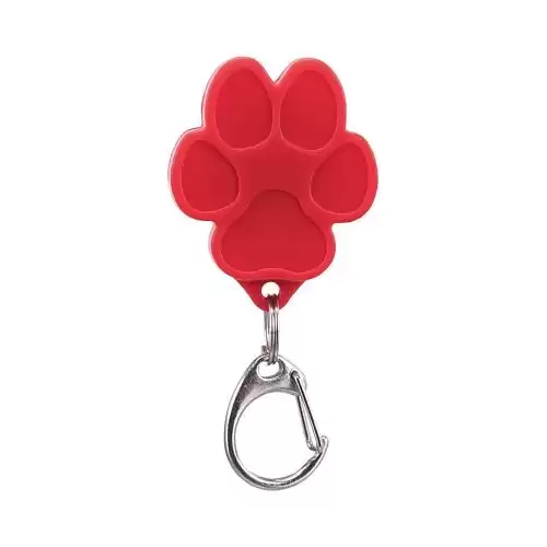 Flasher USB blikačka pro psy 3,5 x 4,3 cm tvar tlapka