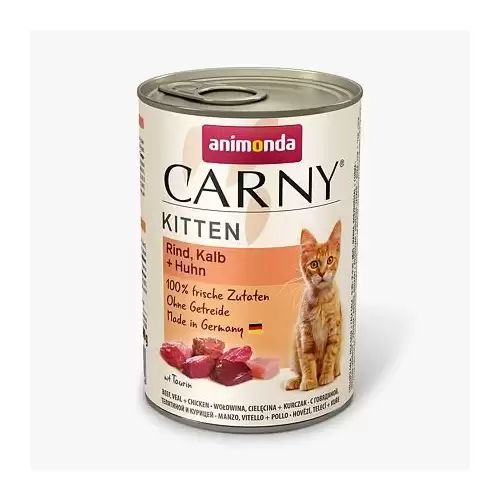 ANIMONDA konzerva CARNY Kitten - telecí + kuřecí + krůta  400g