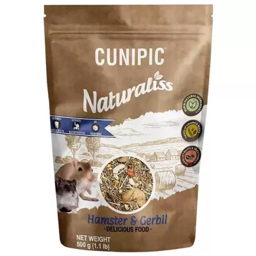  Cunipic Naturaliss Hamster & Gerbil - křeček a pískomil 500 g