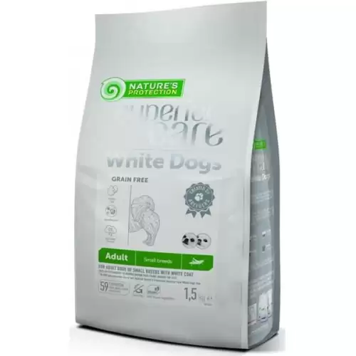  Nature's Protection Superior Care Dog Dry White Dogs Adult Small Breed GF Insect 1,5 kg