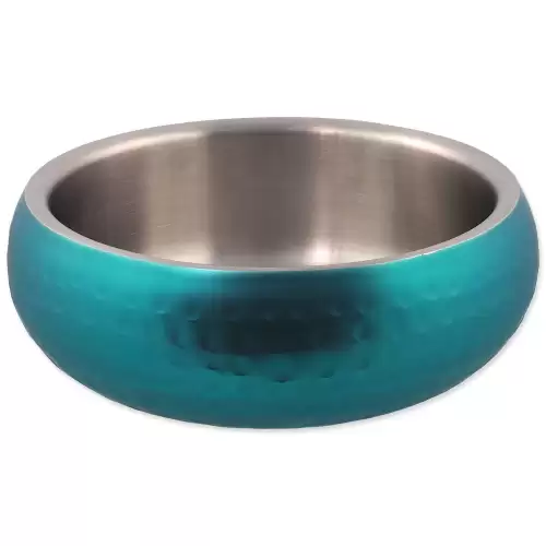Miska Dog Fantasy Miska s dvojitou stěnou tyrkysová 16cm, 800ml 