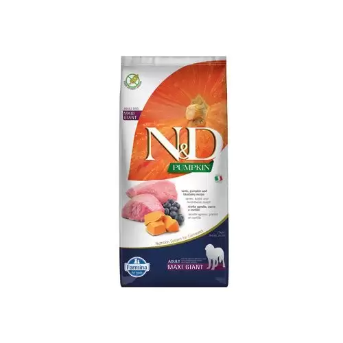 N&D Pumpkin DOG Adult Giant Lamb & Blueberry 12kg
