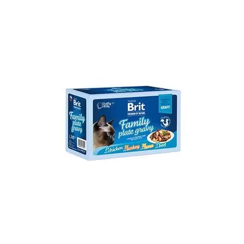 Brit Premium Cat D Fillets in Gravy Family Plate 1020g
