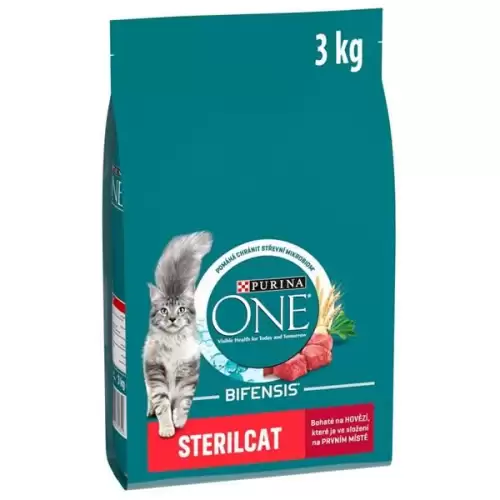  Purina ONE Bifensis Sterilcat s hovězím a pšenicí 3 kg