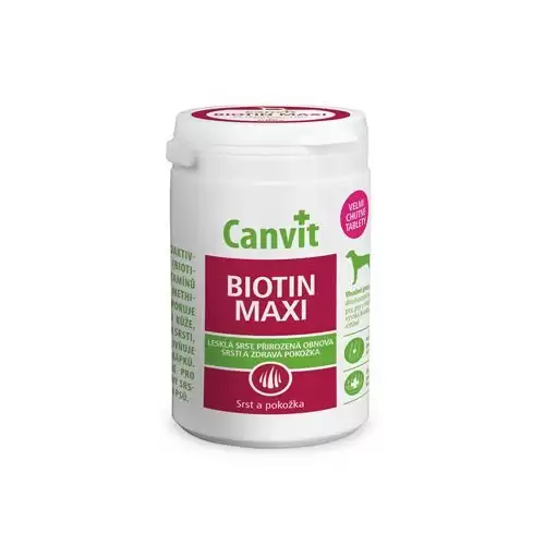 Canvit Biotin Maxi pro psy ochucený 500g