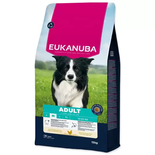 Krmivo EUKANUBA Adult Medium rich in fresh chicken 15kg