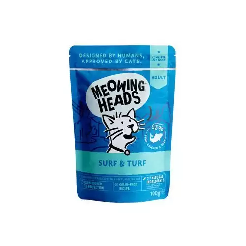 MEOWING HEADS Surf&Turf kapsa 100g