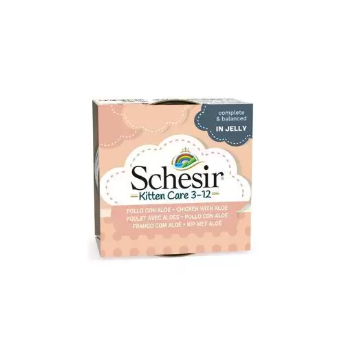 Schesir Cat konz. Kitten kuře/aloe v želé 85g