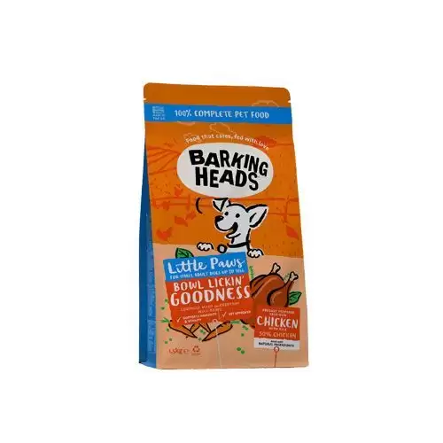 BARKING HEADS Little Paws Bowl Lickin Good Chick 1,5kg