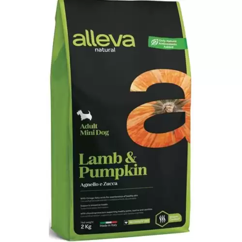  ALLEVA NATURAL Dog Dry Adult Lamb&Pumpkin Mini 2kg