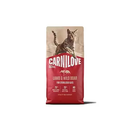 Carnilove Cat Active Dry Lamb& Wild Steril.Ad.AB 6kg