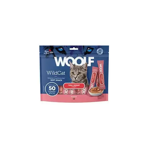 WOOLF WildCat Cream Regular Tuna&Shrimp 50x14g