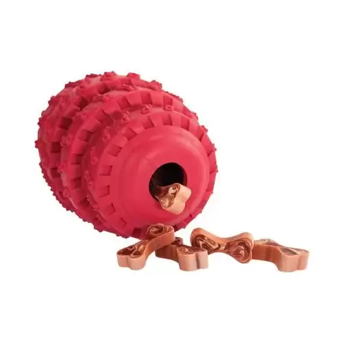 Rolling Tires na pamlsky s vanilkou extra robustní HipHop 12 cm, barva červená