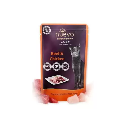 Nuevo kočka kapsa Adult Kuře a Hovězí 85g