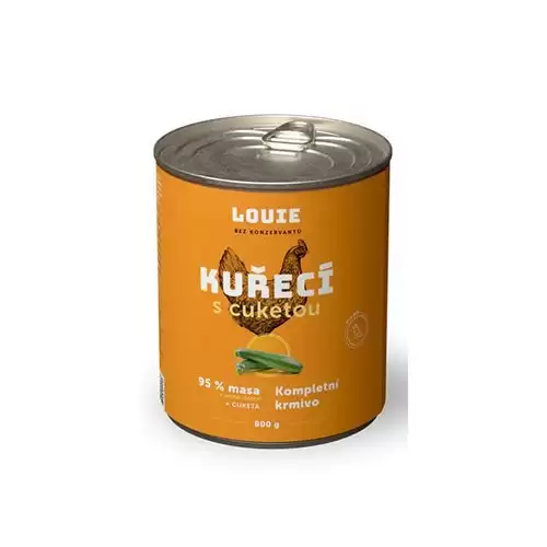 Louie Dog konz. Kuřecí s cuketou 800g