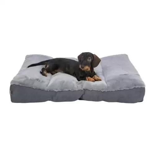 Obdélníkový polštář LIANO, šedý 120 x 90 cm