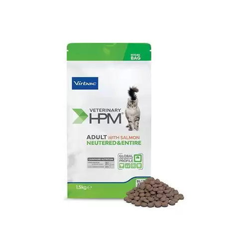 VET HPM Adult Cat Salmon Neutered&Entire 1,5kg
