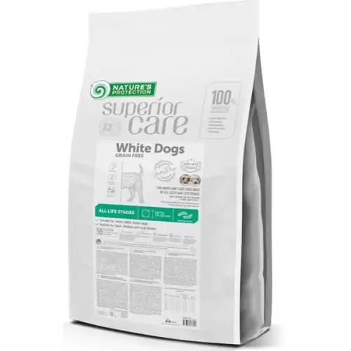  Nature's Protection Superior Care Dog Dry White Dogs Adult GF Insect 10 kg