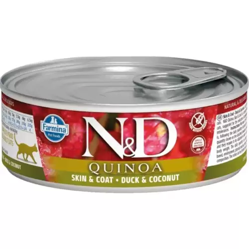  N&D QUINOA Cat konz. Duck & Coconut 80 g