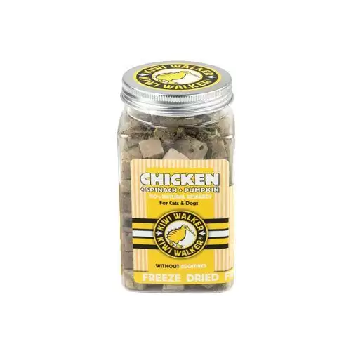 Pochoutka mrazem sušené kuře, špenát, dýně 100g Kiwi