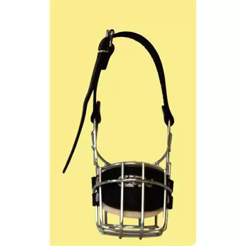  Náhubek kovový Špic - pes a fena, chrom 65 x 65 x 60 mm