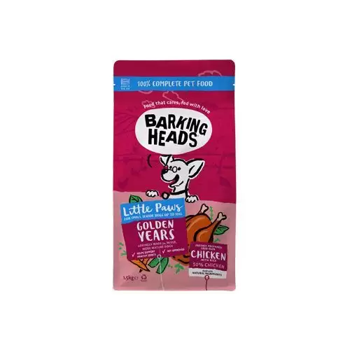 BARKING HEADS Little Paws Golden Years Chicken 1,5kg