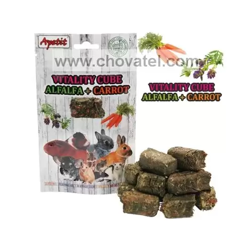 Apetit - Vitality CUBE, PRESSED ALFALFA with CARROT 150g