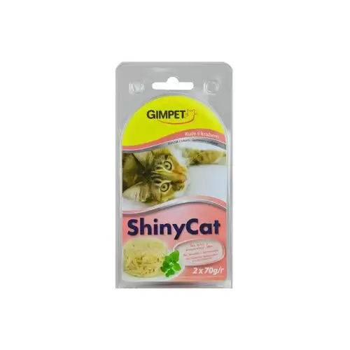 Gimpet ShinyCat konz. krab&kuřecí 2x70g