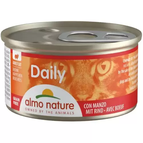  Almo Nature Daily Menu cat konz. kousky-hovězí 85g