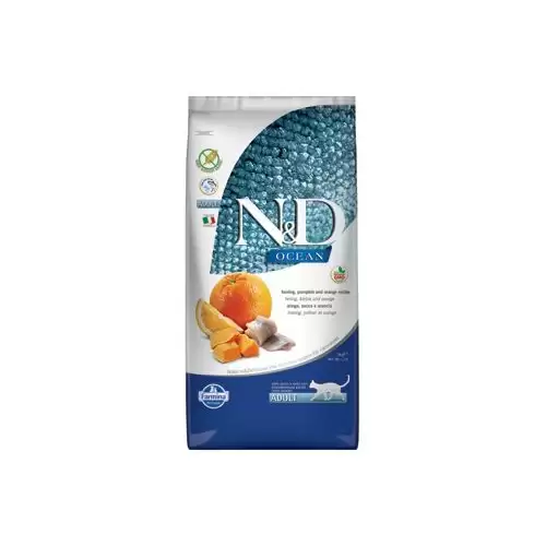 N&D OCEAN CAT Adult Herring, Pumpkin & Orange 5kg