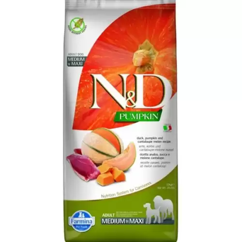  N&D PUMPKIN Dog GF Duck & Cantaloupe Adult Medium & Maxi 12 kg