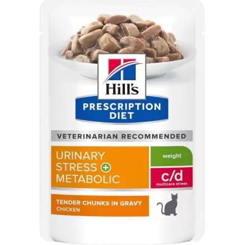  Hill's Prescription Diet Feline c/d kapsička Urinary Stress + Metabolic 12 x 85 g