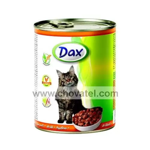 Dax drůbeží kousky - kočka 830g