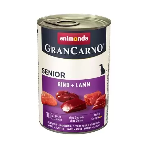 GRANCARNO Senior - hovězí, jehněčí 400g