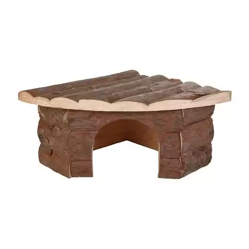 Dřevěný dům rohový JESPER 30 x 13 x 21/21 cm, např. morče