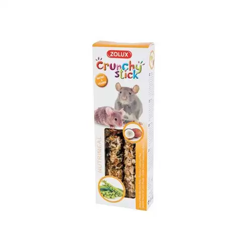 Pochoutka CRUNCHY STICK myš kokos/hrách Zolux