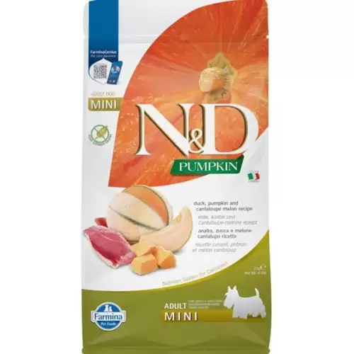  N&D PUMPKIN Dog GF Duck & Cantaloupe Adult Mini 2 kg
