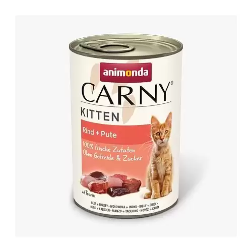 ANIMONDA konzerva CARNY Kitten - hovězí + krůta  400g
