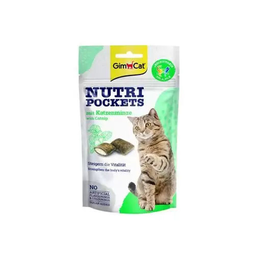 GimCat Nutri Pockets s catnipem 60g