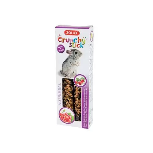 Pochoutka CRUNCHY STICK činčila šípek/rybíz Zolux
