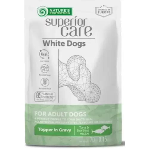  Nature's Protection Superior Care kaps. White Dogs Adult Tuna and Sea Bass 70 g