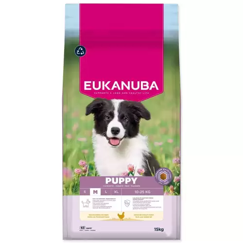 Krmivo EUKANUBA Puppy Medium rich in fresh chicken 15kg