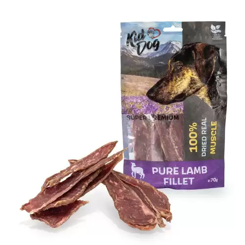 KIDDOG SUPER PREMIUM 100% jehněčí čistá svalovina bez aditiv 70 g 
