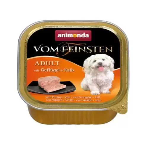 ANIMONDA paštika ADULT - drůbež, telecí pro psy 150g