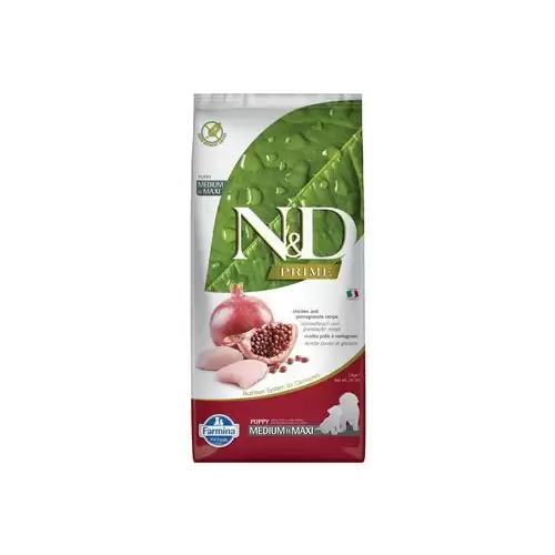 N&D PRIME DOG Puppy M/L Chicken & Pomegranate 12kg