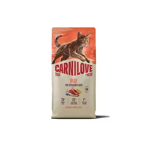 Carnilove Cat True Fresh Dry Beef Steril. Adult AB 6kg