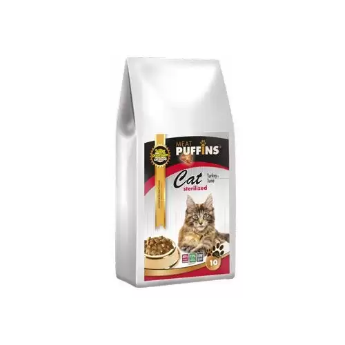 Puffins Cat Sterilised Turkey&Tuna 10kg