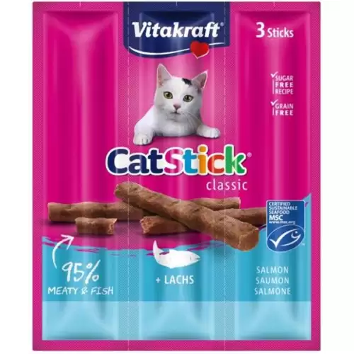  Vitakraft Stick mini cat losos 3 ks