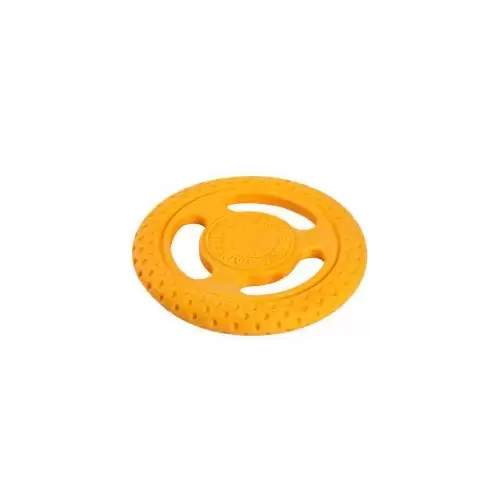 Hračka pes FRISBEE MAXI plov. z TPR oranžová Kiwi
